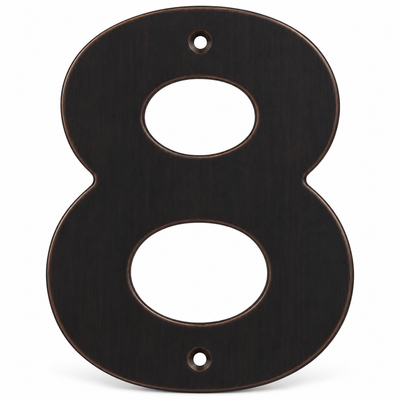 Modern 5" Oil Rubbed Bronze House Numbers