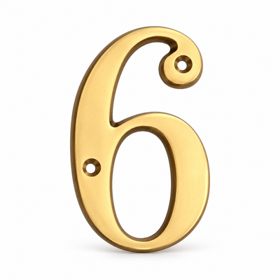 Solid Brass 4" House Numbers
