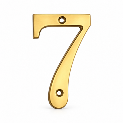 Solid Brass 4" House Numbers