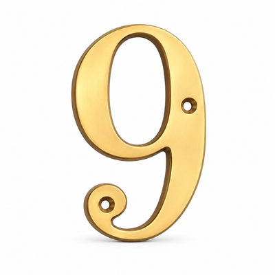 Solid Brass 4" House Numbers