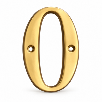 Solid Brass 4" House Numbers