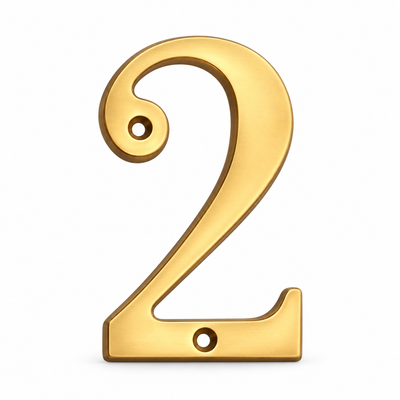 Solid Brass 4" House Numbers