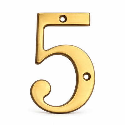 Solid Brass 4" House Numbers