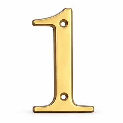Solid Brass 4" House Numbers