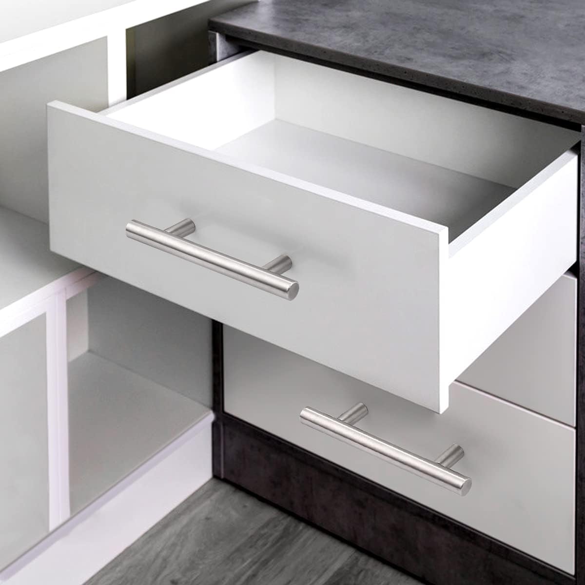 Probico Brushed Nickel 3&quot; (76mm) Euro Style Bar Pull