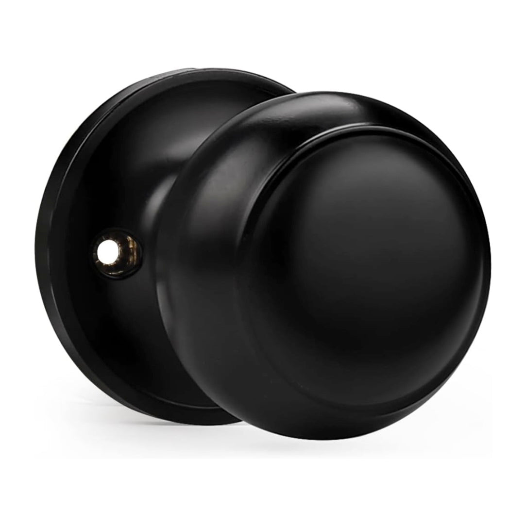 Probico Flat Black Round Dummy Door Knob