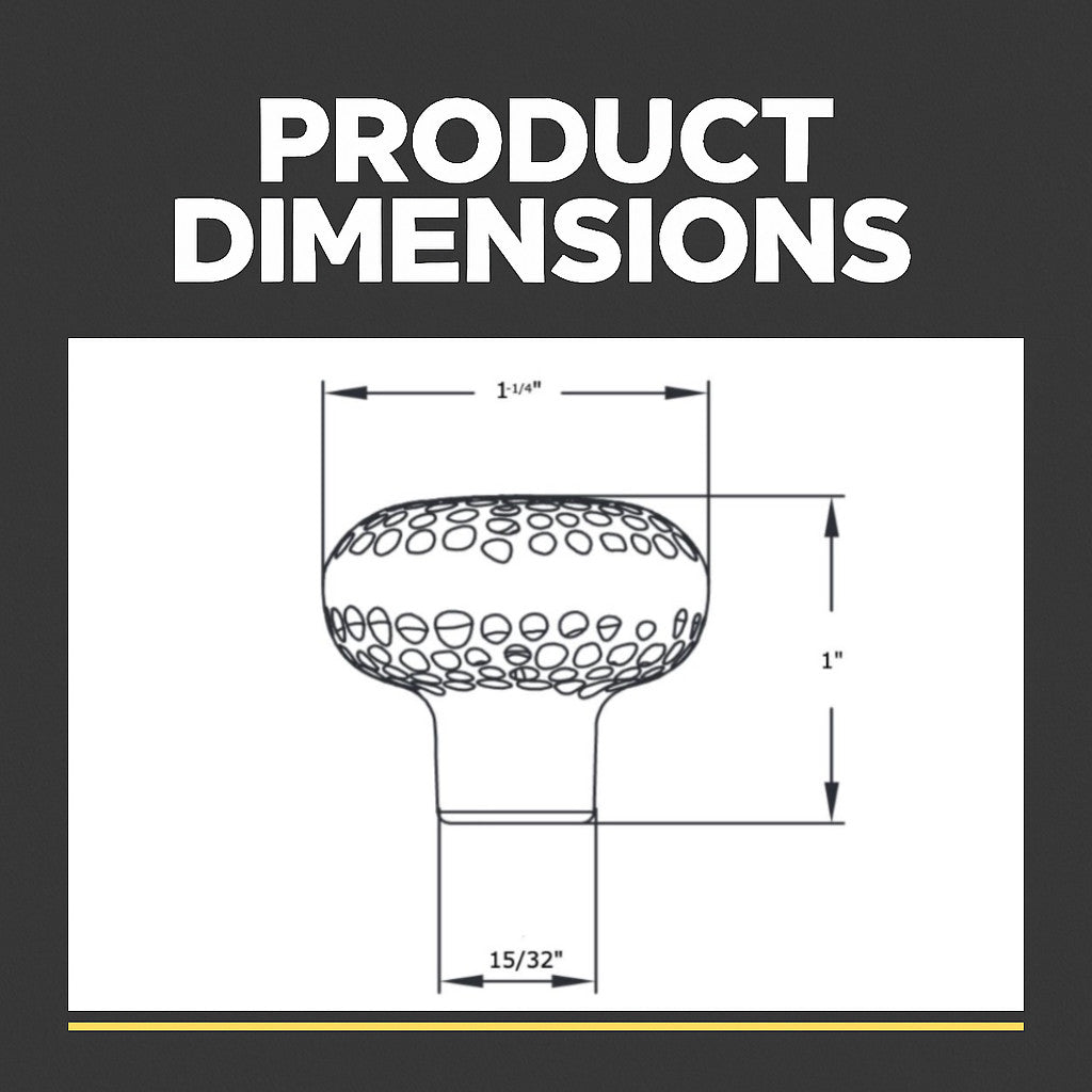 Cosmas 10551FB Flat Black Round Craftsman Cabinet Knob