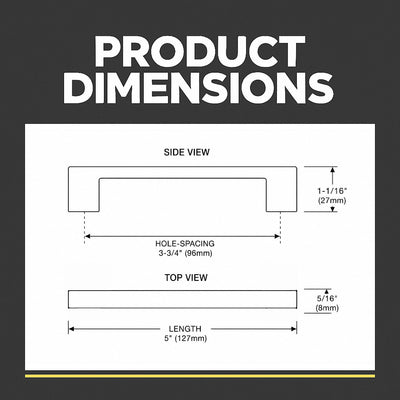 Cosmas 11244-96BG Brushed Gold Modern Contemporary Cabinet Pull