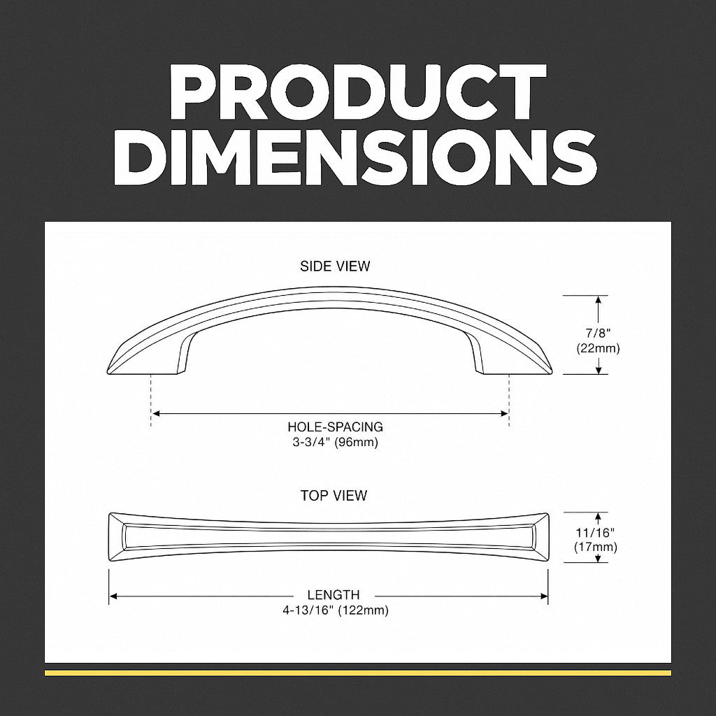 Cosmas 124-96SN Satin Nickel Cabinet Pull
