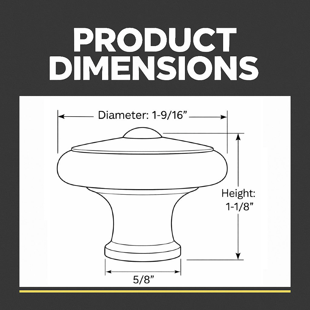 Cosmas 13247ORB Oil Rubbed Bronze Decorative Oversized Cabinet Knob
