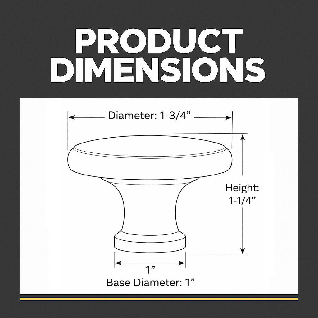 Cosmas 13248ORB Oil Rubbed Bronze Round Oversized Cabinet Knob