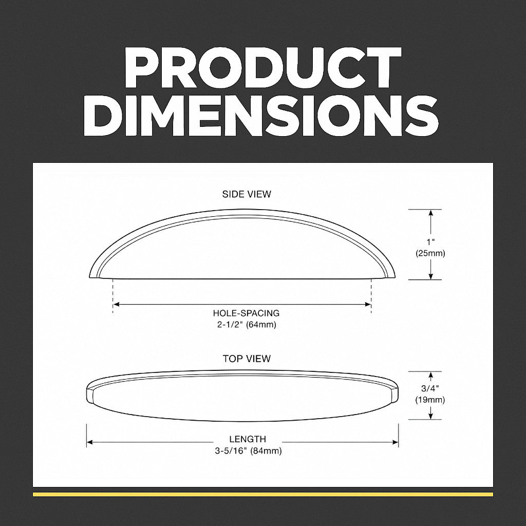 Cosmas 1399BAB Brushed Antique Brass Cabinet Cup Pull