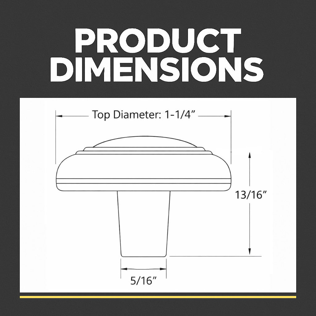 Cosmas 2202FB Flat Black Cabinet Knob