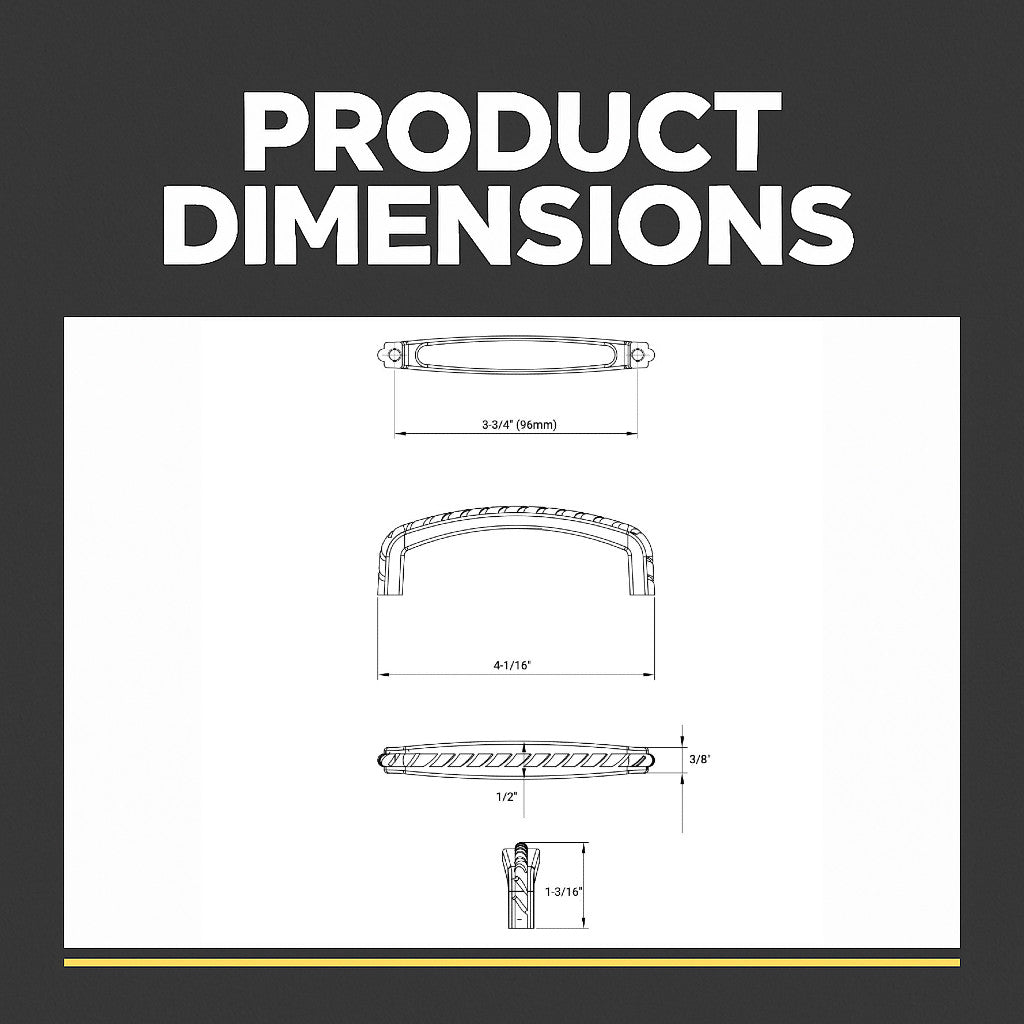 Cosmas 228-96AS Antique Silver Rope Cabinet Pull
