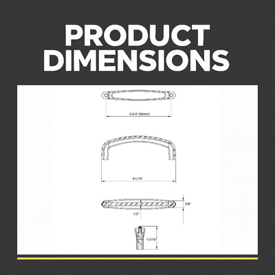 Cosmas 228-96AS Antique Silver Rope Cabinet Pull