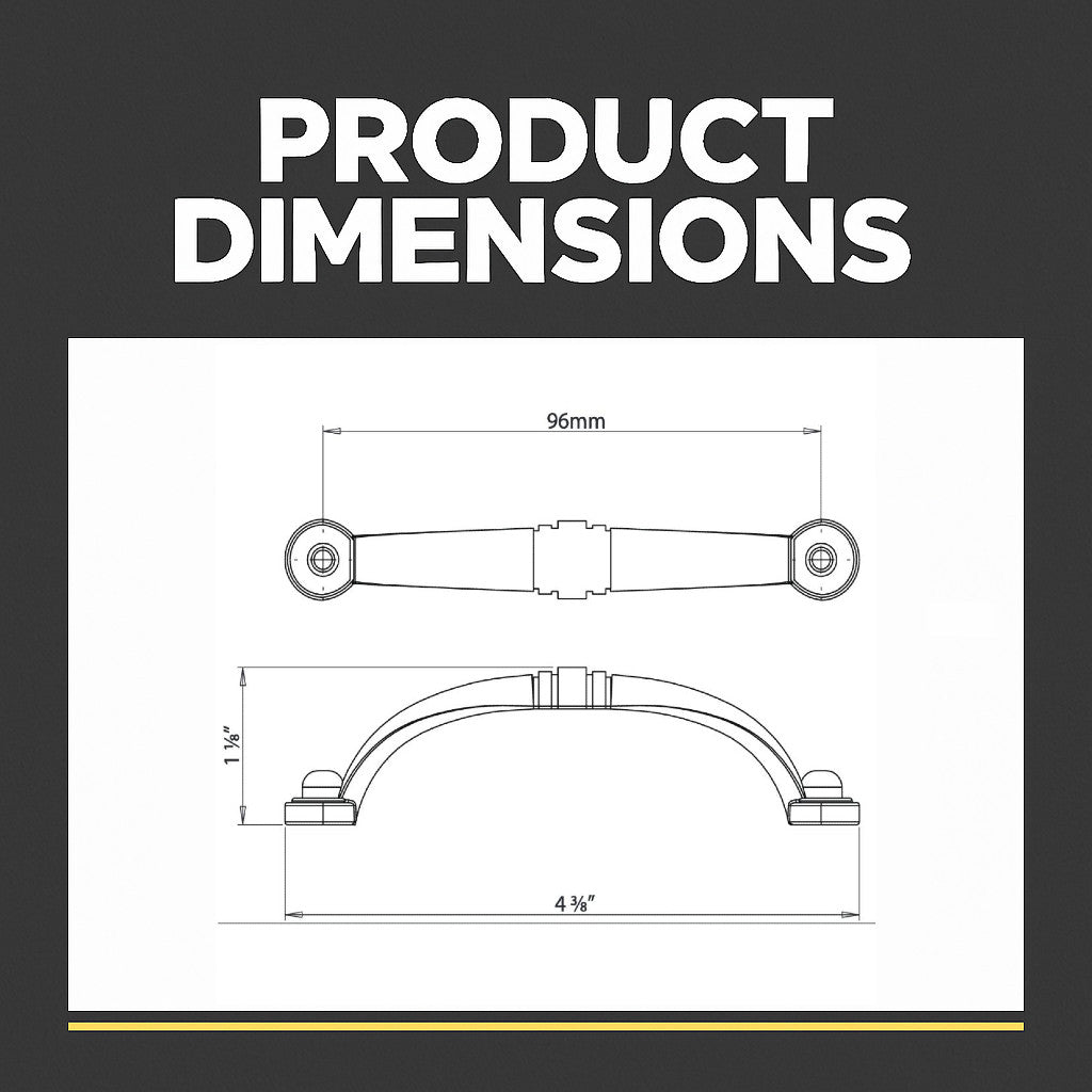 Cosmas 2322AS Antique Silver Cabinet Pull