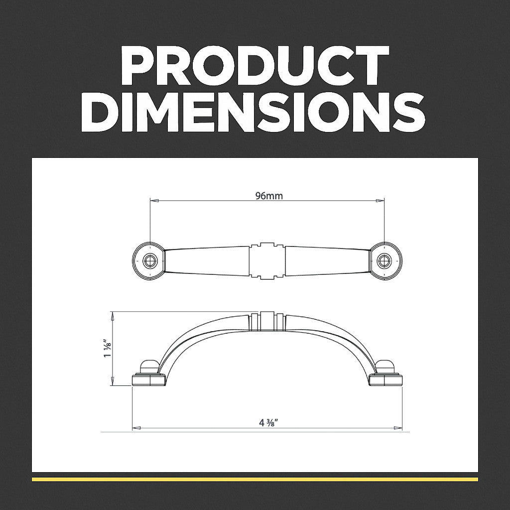 Cosmas 2322WN Weathered Nickel Cabinet Pull