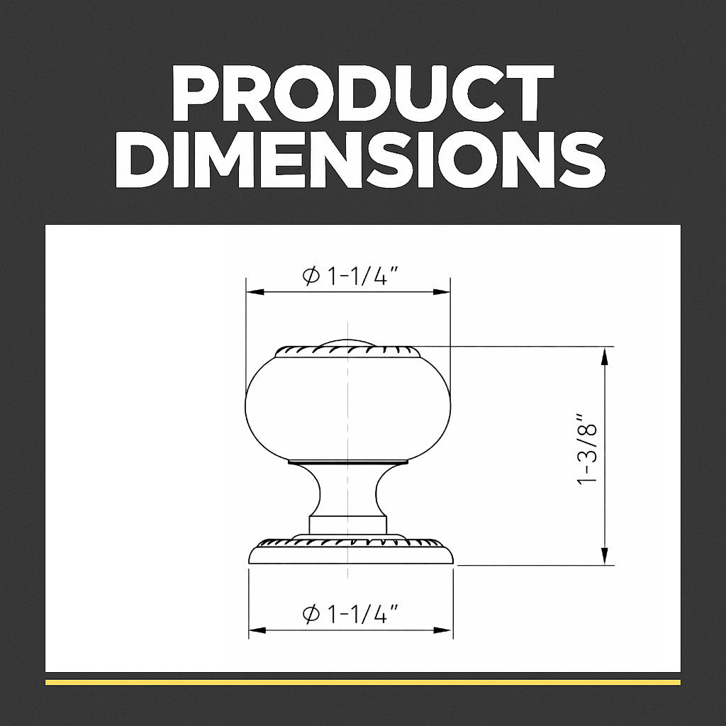 Cosmas 4040WN Weathered Nickel Hollow Cabinet Knob
