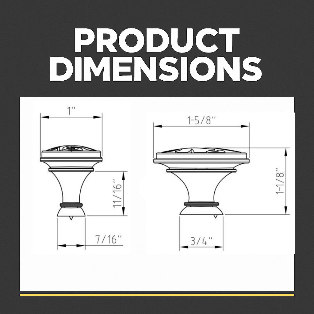 Cosmas 4297WN Weathered Nickel Floral Cabinet Knob