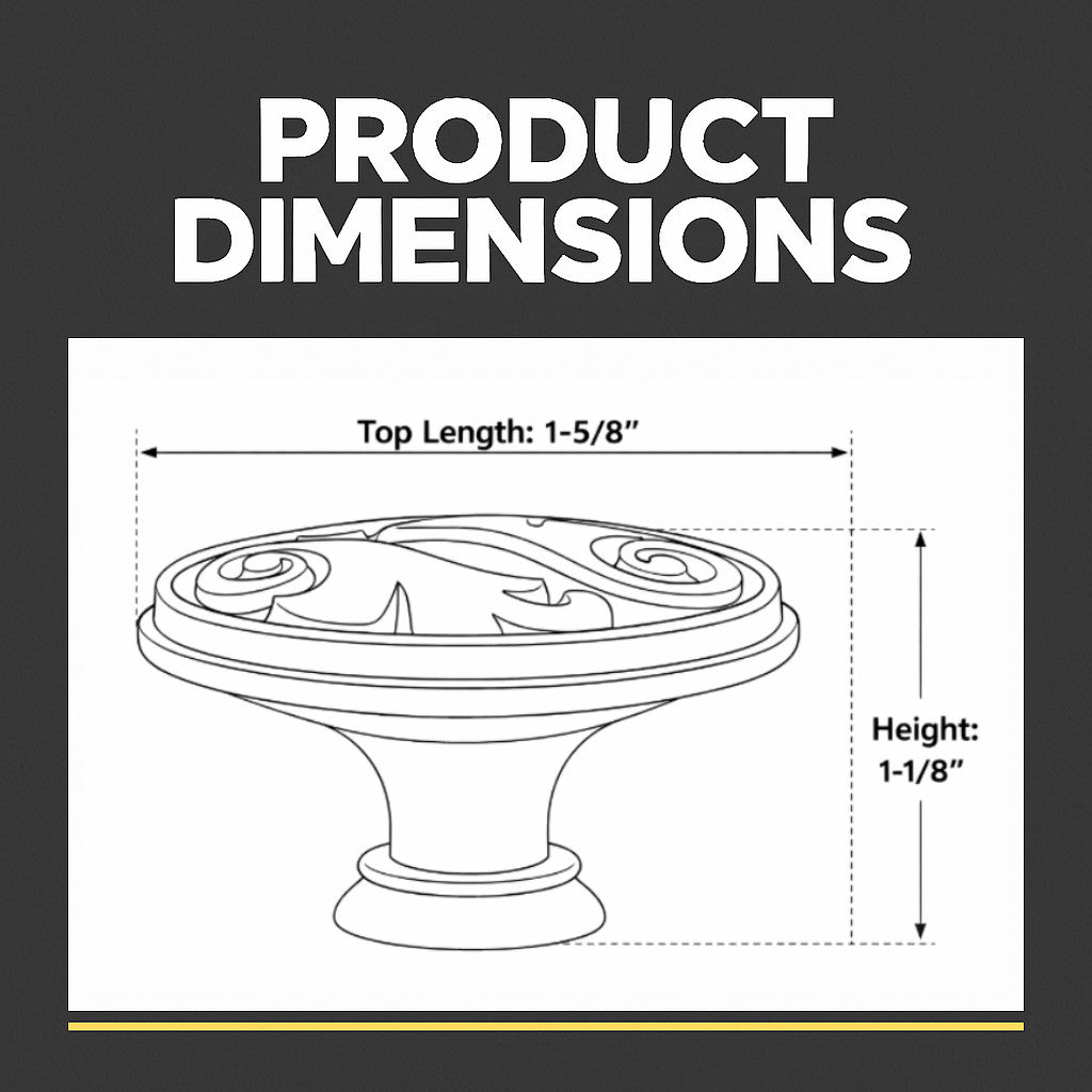 Cosmas 4297FB Flat Black Floral Cabinet Knob