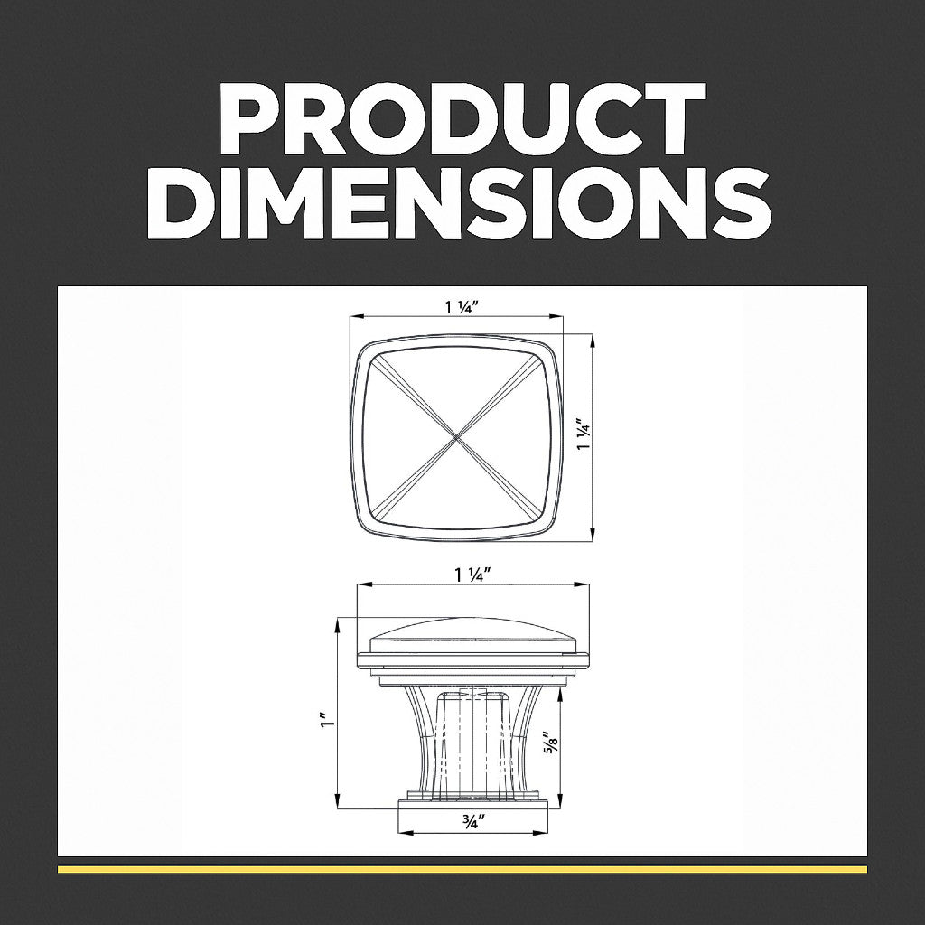 Cosmas 4391FB Flat Black Cabinet Knob