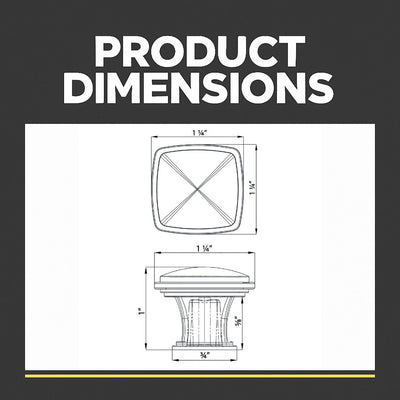 Cosmas 4391SN Satin Nickel Cabinet Knob