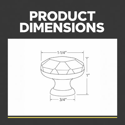 Cosmas 4562FB Flat Black Cabinet Knob
