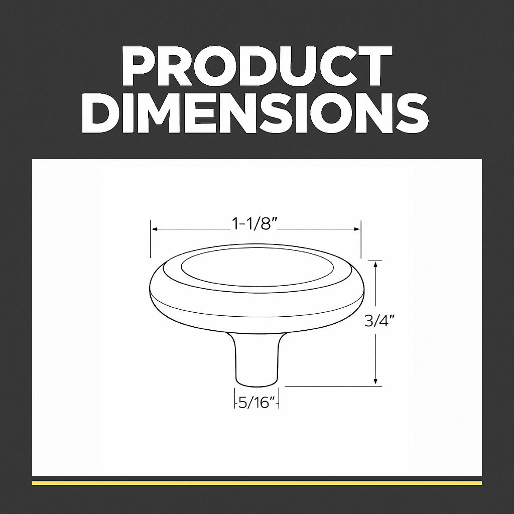 Cosmas 4623ORB Oil Rubbed Bronze Cabinet Knob