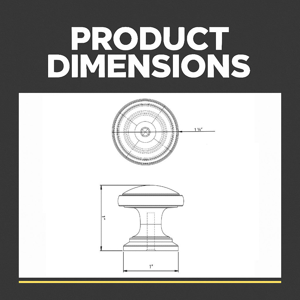 Cosmas 4702FB Flat Black Cabinet Knob