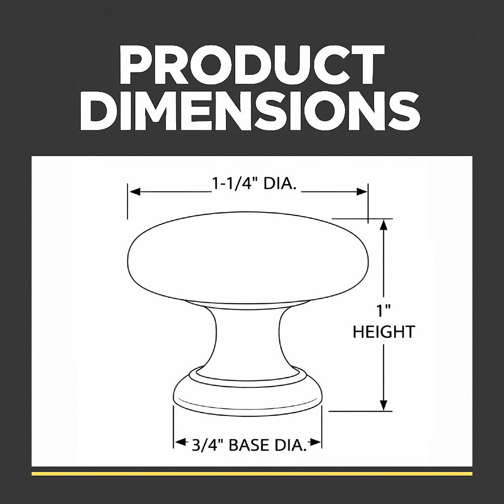 Cosmas 4950FB Flat Black Cabinet Knob