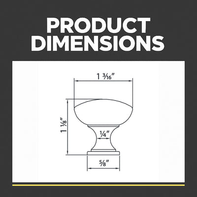 Cosmas 5305AS Antique Silver Round Cabinet Knob