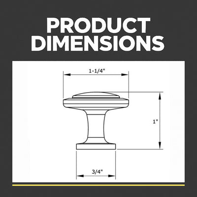 Cosmas 5560BN Black Nickel Cabinet Knob