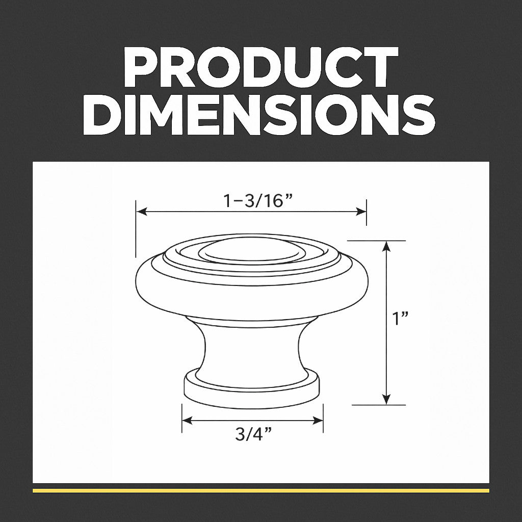 Cosmas 6211ORB Oil Rubbed Bronze Ring Cabinet Knob