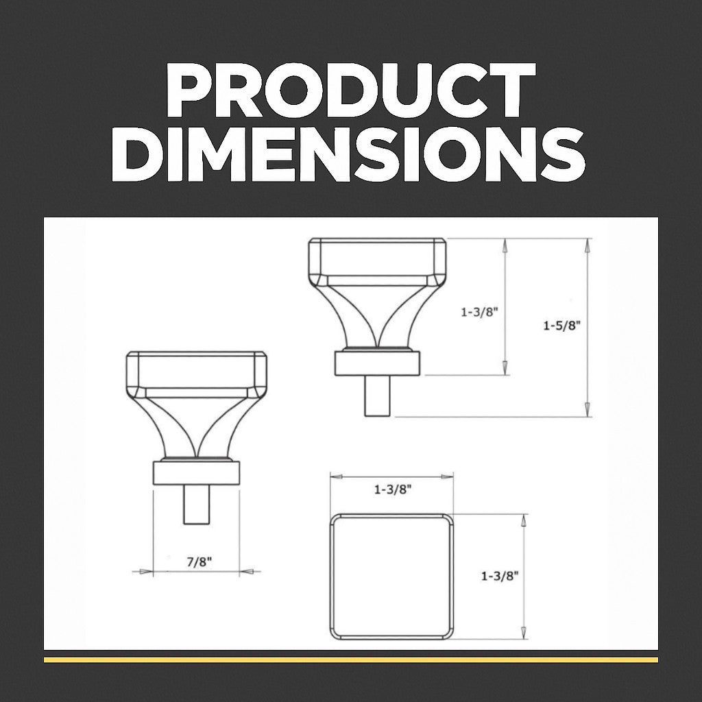 Cosmas 6377SN-C Satin Nickel &amp; Clear Glass Square Cabinet Knob