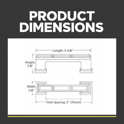 Cosmas 6598ORB-C Oil Rubbed Bronze with Clear Glass Cabinet Pull