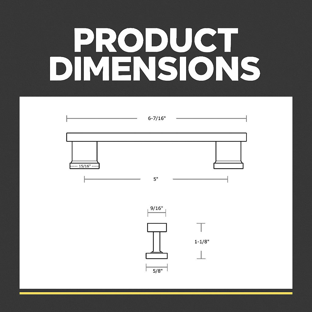 Cosmas 702-5GC Gold Champagne Contemporary Cabinet Pull