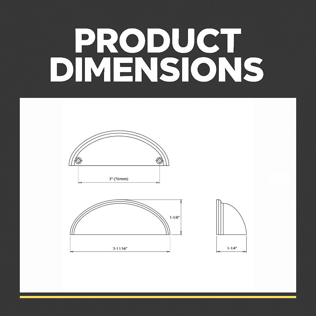 Cosmas 783AS Antique Silver Cabinet Cup Pull