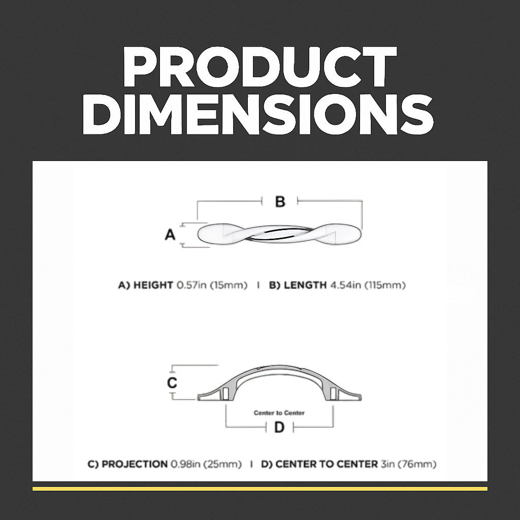 Cosmas 9009AS Antique Silver Twist Cabinet Pull