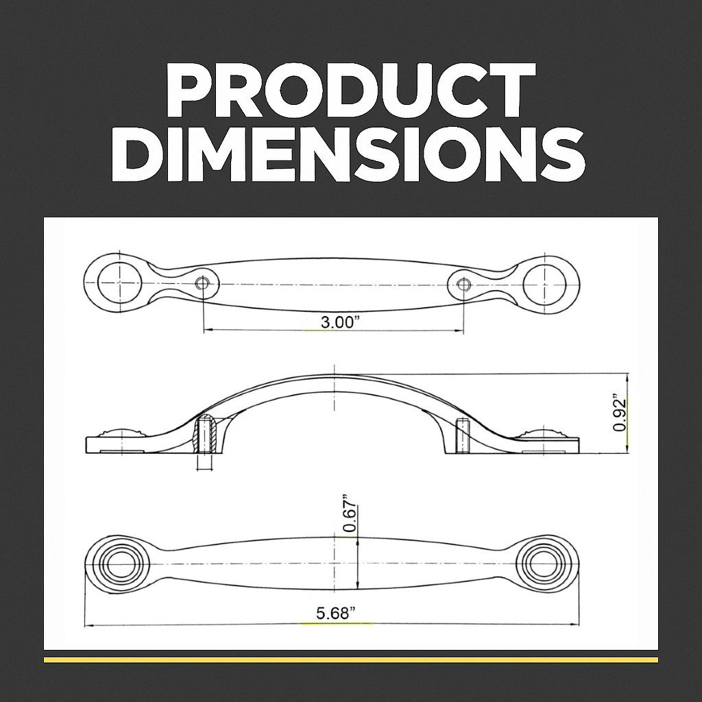 Cosmas 9980AS Antique Silver Cabinet Pull