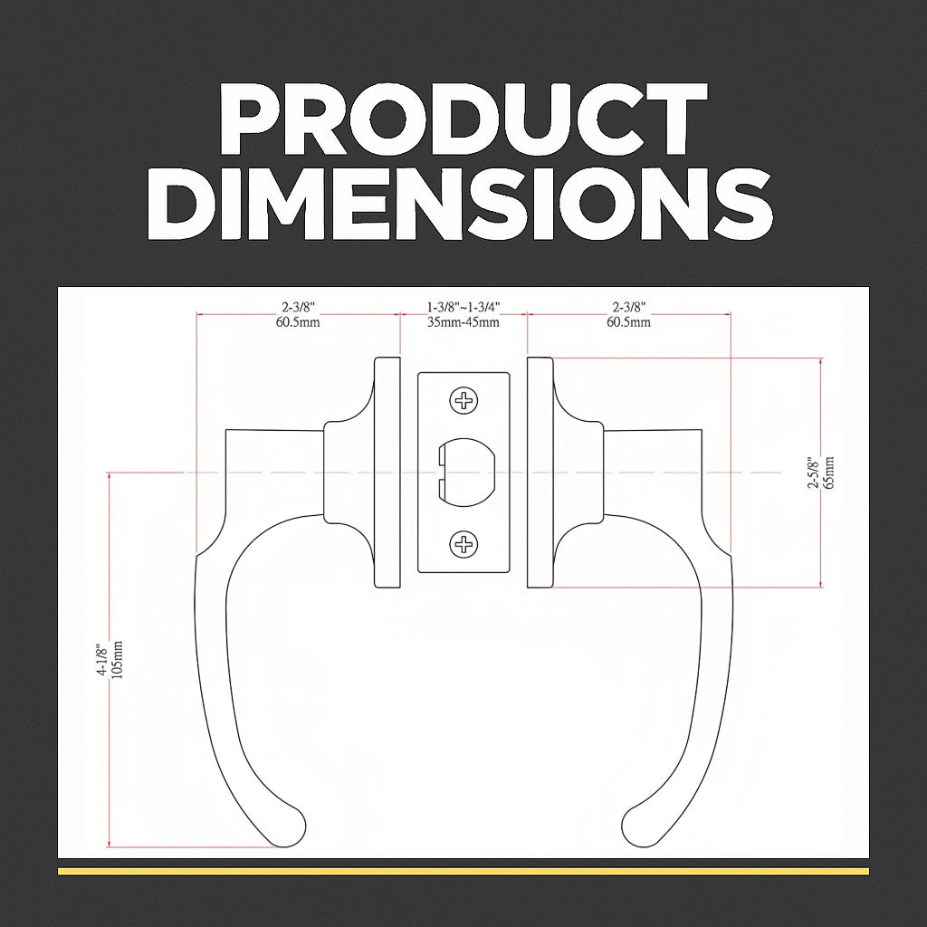 Arlington Passage Door Lever Handle, Satin Nickel