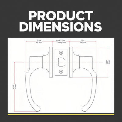 Arlington Passage Door Lever Handle, Satin Nickel