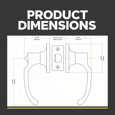 Arlington Privacy Lever Handle, Satin Nickel