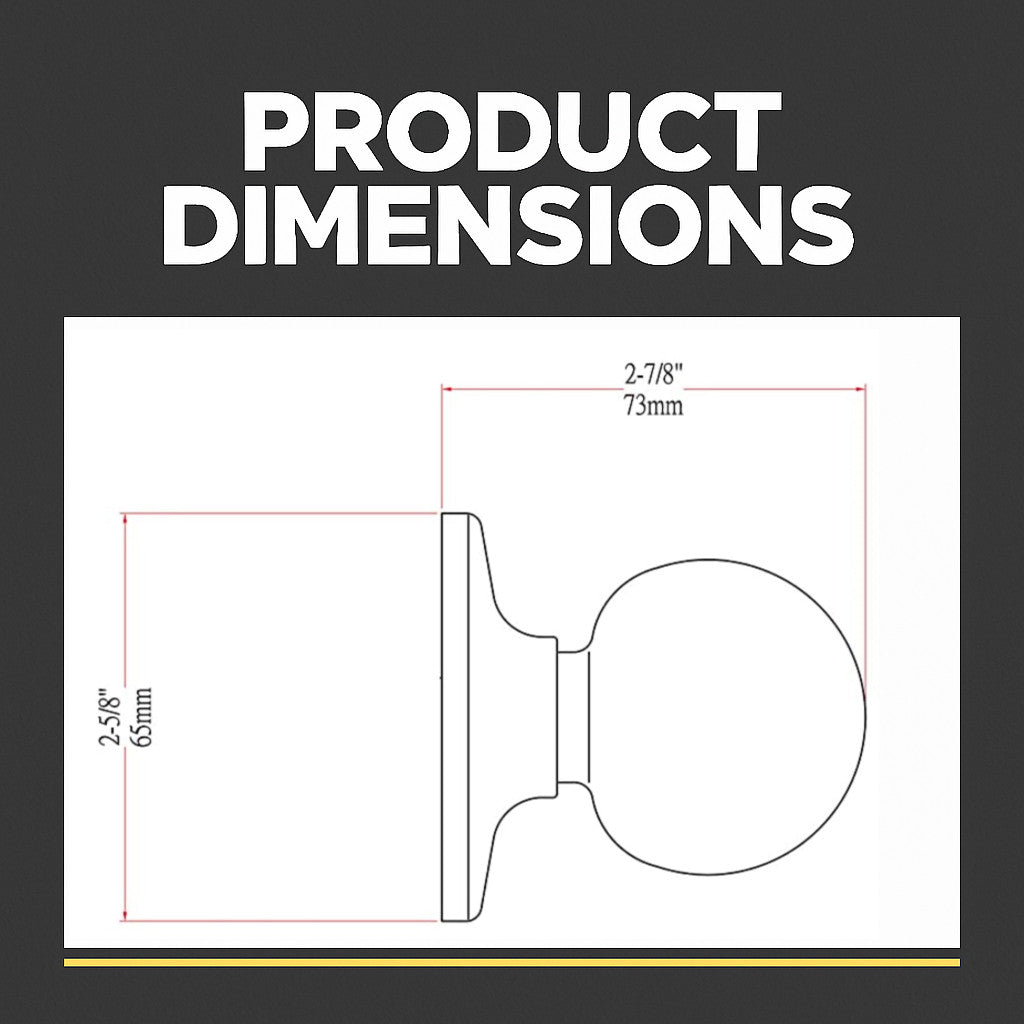 Ashland Dummy Door Knob, Satin Nickel