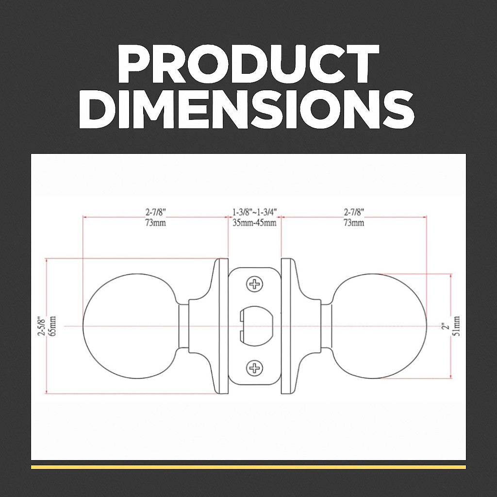 Ashland Passage Door Knob, Satin Nickel