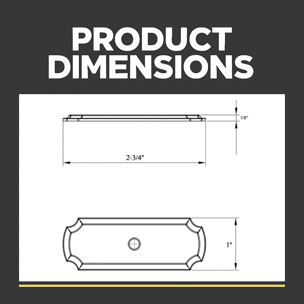 Cosmas B-112ORB Oil Rubbed Bronze Cabinet Knob Backplate