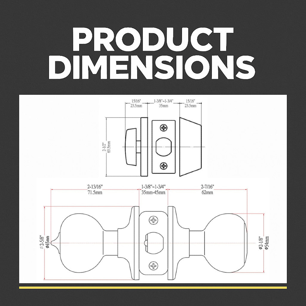 Bedford Polished Chrome Entry Knob with Matching Single Cylinder Deadbolt Combo Pack