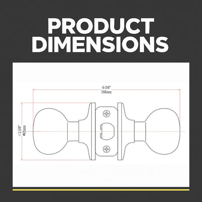 Bedford Passage Door Knob, Polished Chrome