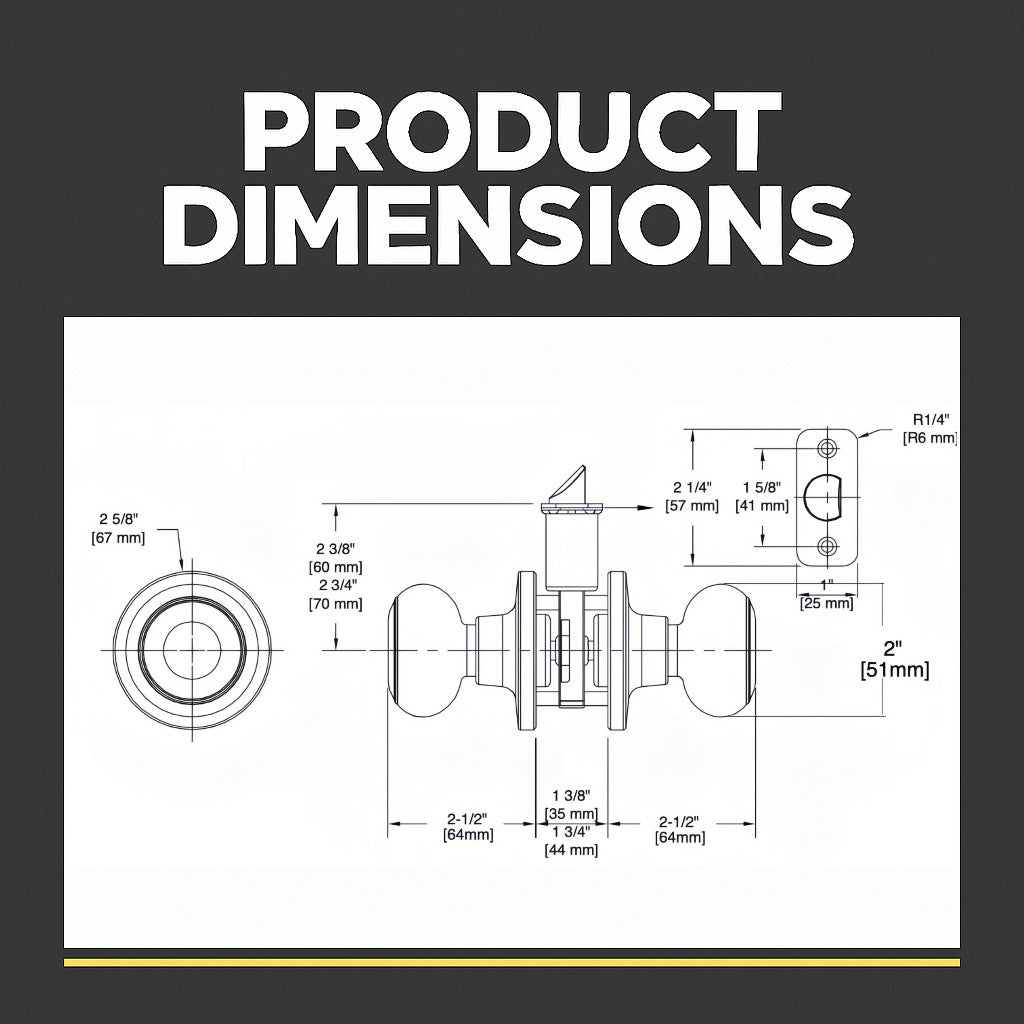 Cosmas 20 Series Satin Nickel Entry Door Knob