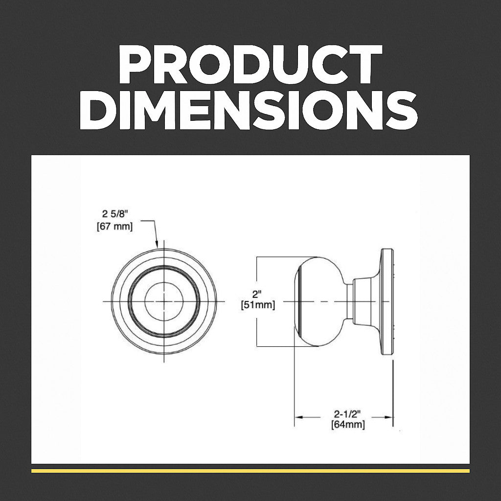 Cosmas 20 Series Satin Nickel Dummy Door Knob