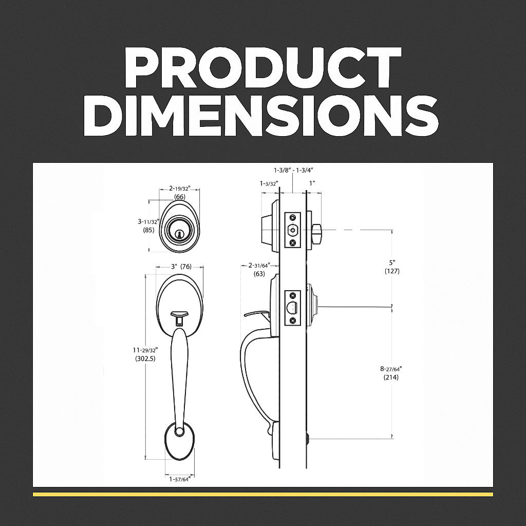 Frankfort Satin Nickel Traditional Handleset with Ashland Knob